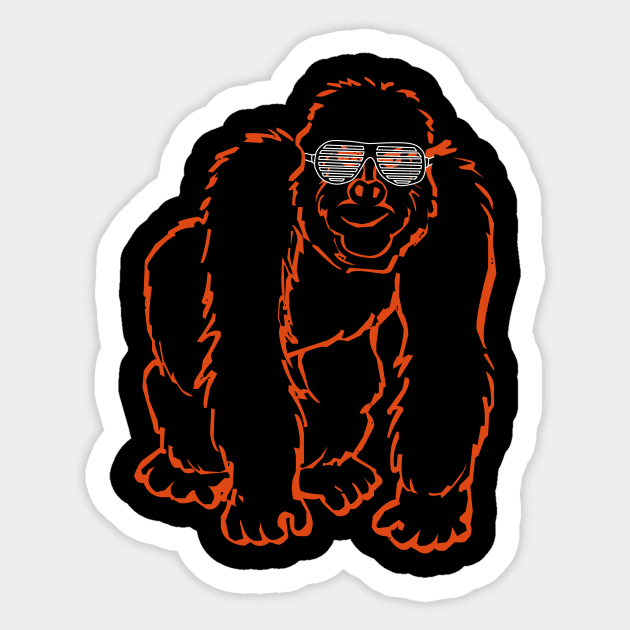 Ubuntu Groovy Gorilla Sticker by cryptogeek